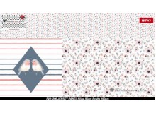 Jersey Panel - Frl. von Julie Little Bird told me pastell weiß gestreift